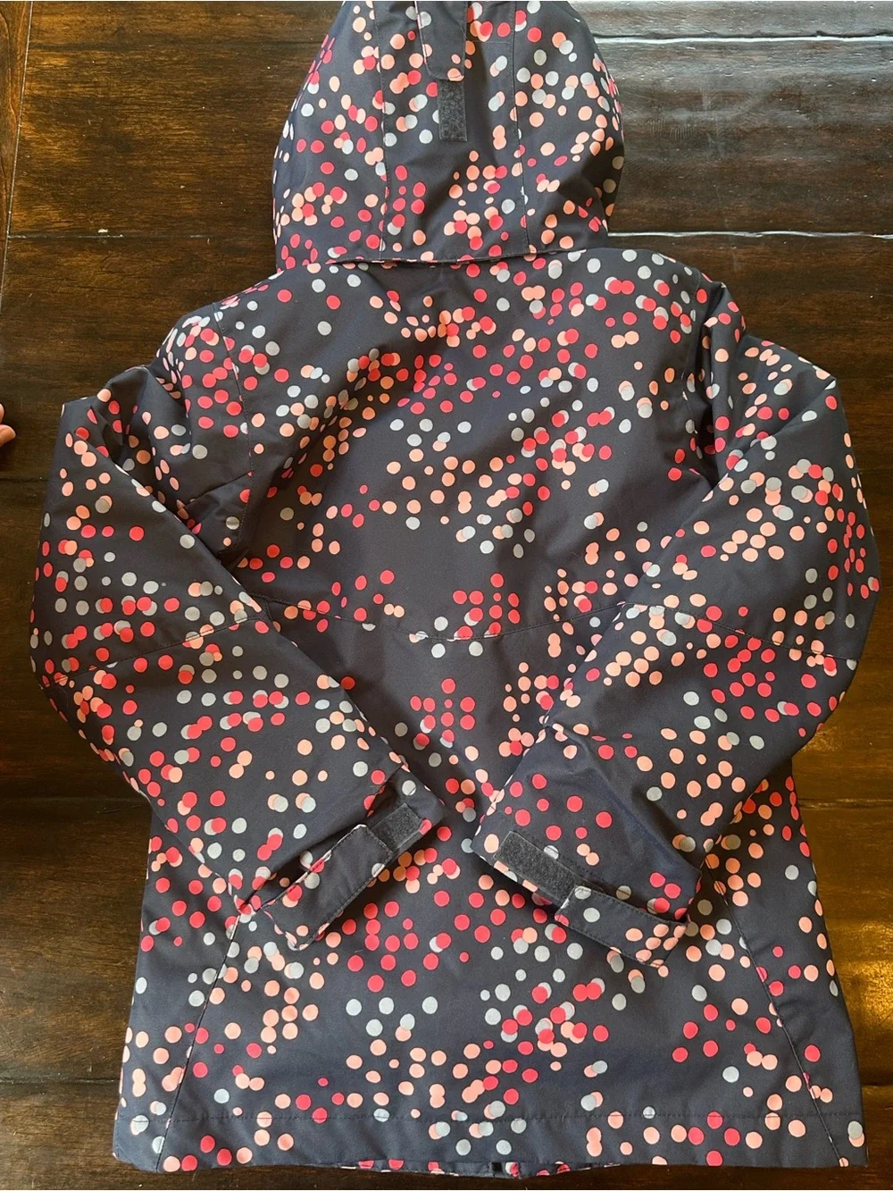 Kids' Navy Polka Dot Hooded Jacket - Columbia